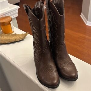 Brown Western Cowboy Boots